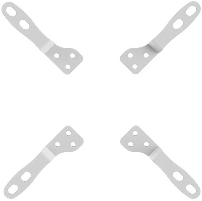 더함 TV 모니터 스탠드 VESA 확장 브라켓 X형 200 x 200 mm 화이트, 1개, MSV22-241L-W