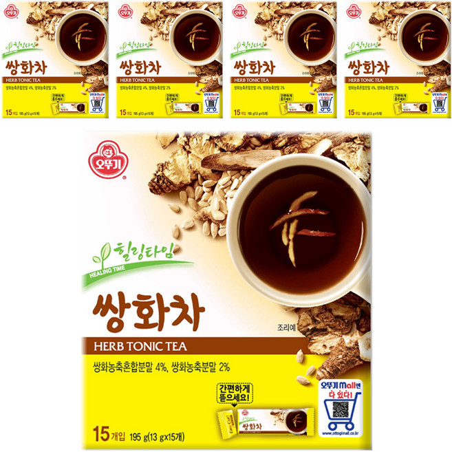 오뚜기 쌍화차, 13g, 15개입, 5개