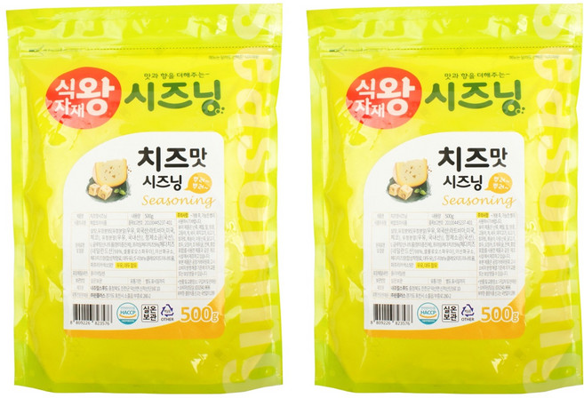 식자재왕 시즈닝분말 치즈맛, 500g, 2개
