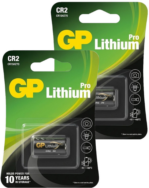 GP Batteries 超霸 鋰電池 CR2, 2個, 1入