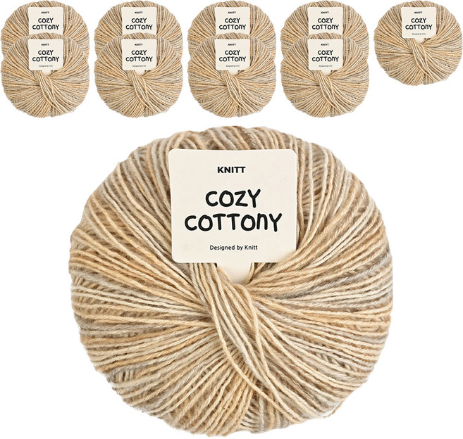 니뜨 코지 코트니 뜨개실 50g, 06 그레이베이지, 10개