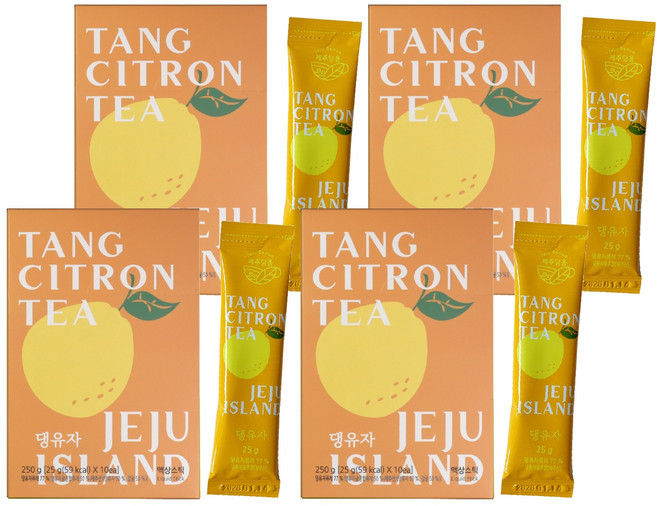 제주담움 댕유자 스틱, 25g, 10개입, 4개