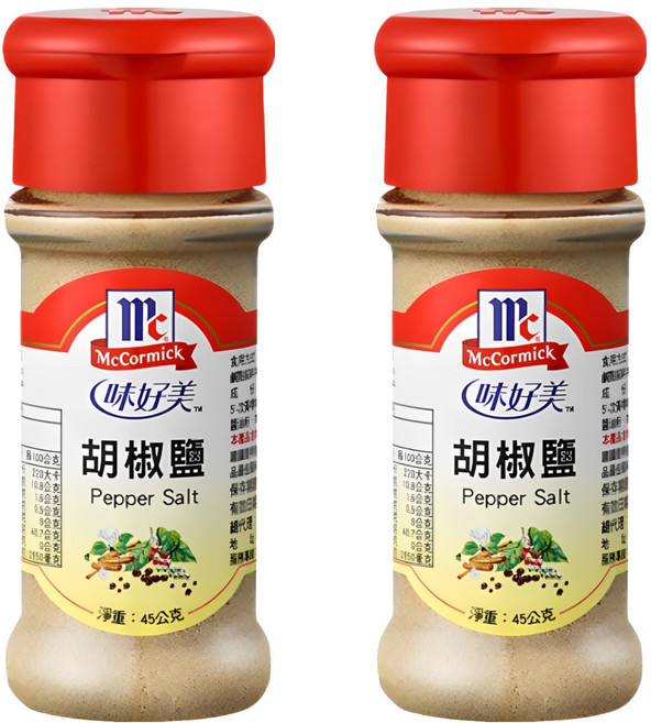 McCormick 味好美 胡椒鹽, 45g, 2瓶