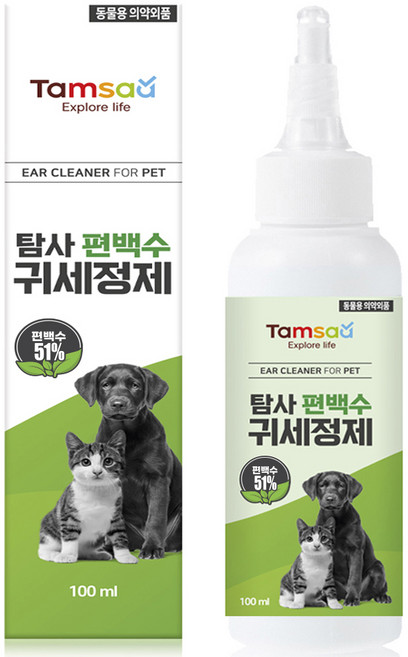 탐사 순한 편백수 반려동물 귀세정제 100ml, 1개