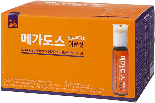 고려은단 메가도스 이뮨샷, 30회분, 1개
