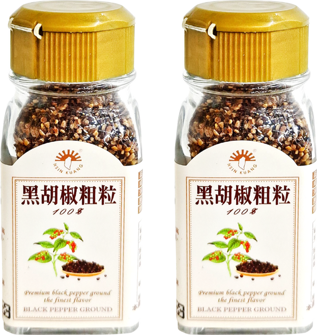 新光洋菜 黑胡椒粗粒, 35g, 2瓶