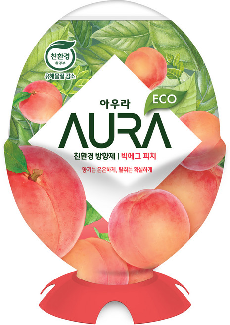 아우라 빅에그 실내용 방향제, 440ml, 1개, 피치