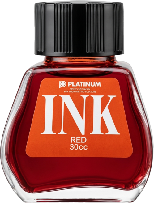 PLATINUM 白金牌 鋼筆專用墨水 INK-400 30ml, 紅色, 1罐