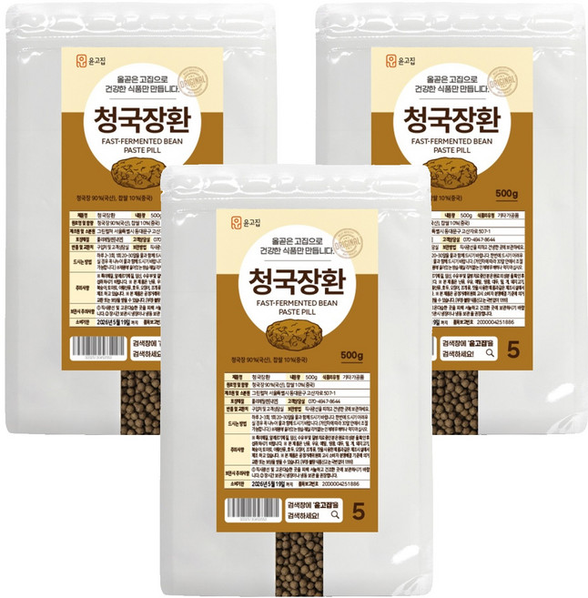 윤고집 청국장환, 500g, 3개