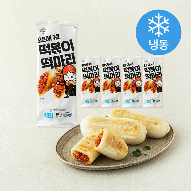 서울마님죽 떡볶이 떡마리 (냉동), 100g, 1개입, 5개