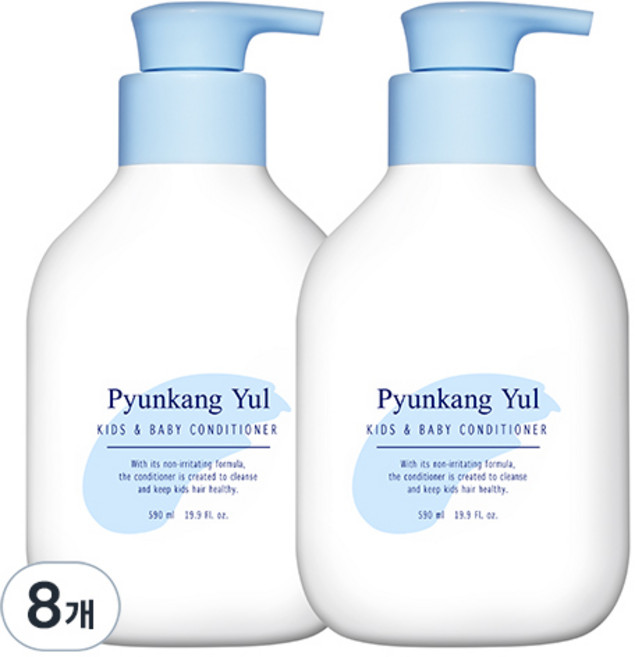 편강율 키즈 앤 베이비 컨디셔너 베이비파우더향, 590ml, 8개