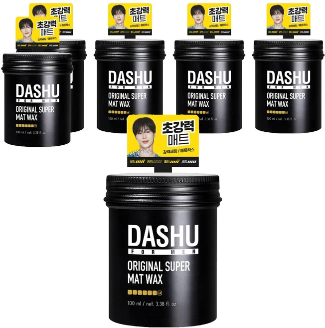 다슈 포 맨 프리미엄 오리지널 슈퍼 매트 헤어왁스, 100ml, 6개 - 쿠팡