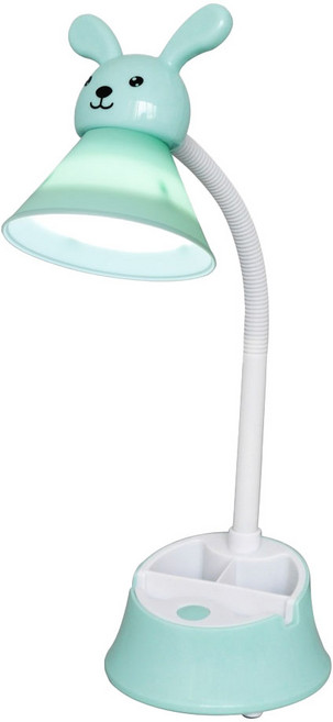 銳奇 玉兔造型護眼檯燈 (不含LED燈泡) E27 LED-619 粉綠色, 1台