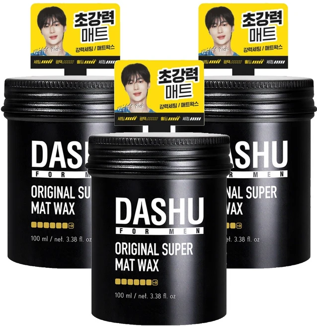 다슈 포 맨 프리미엄 오리지널 슈퍼 매트 헤어왁스, 100ml, 3개 - 쿠팡
