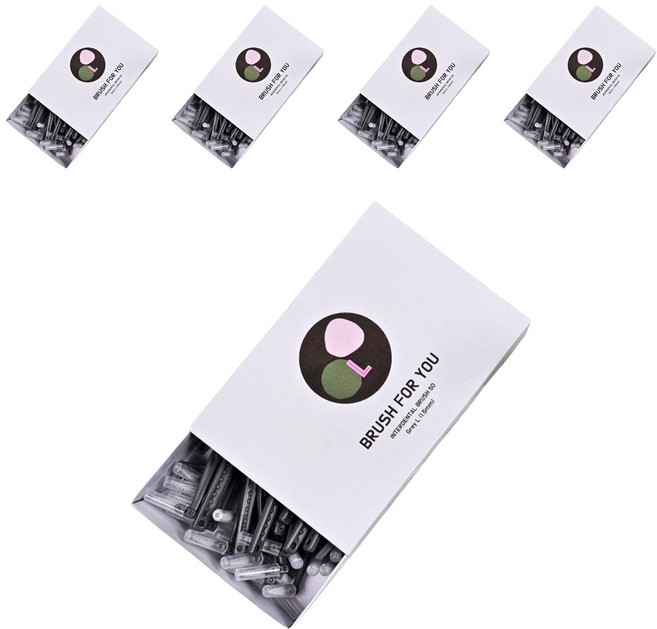 브러쉬포유 L형 치간칫솔 1.5mm, 50개입, 5개