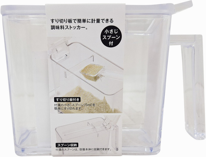 Yamazaki 山崎 調味料收納盒 透明, 350ml, 1個