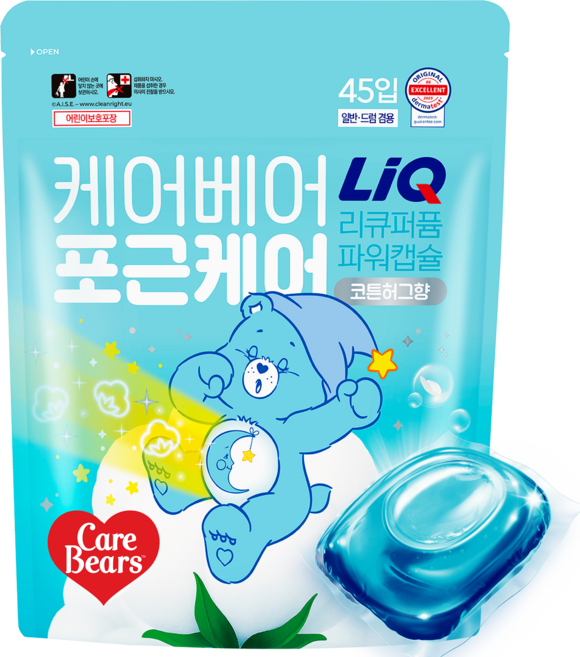 리큐 퍼퓸파워 캡슐세제 코튼허그향, 45개입, 1개