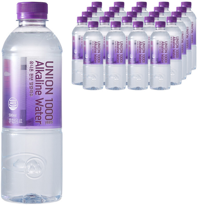 유니온천년알카리수, 500ml, 20개