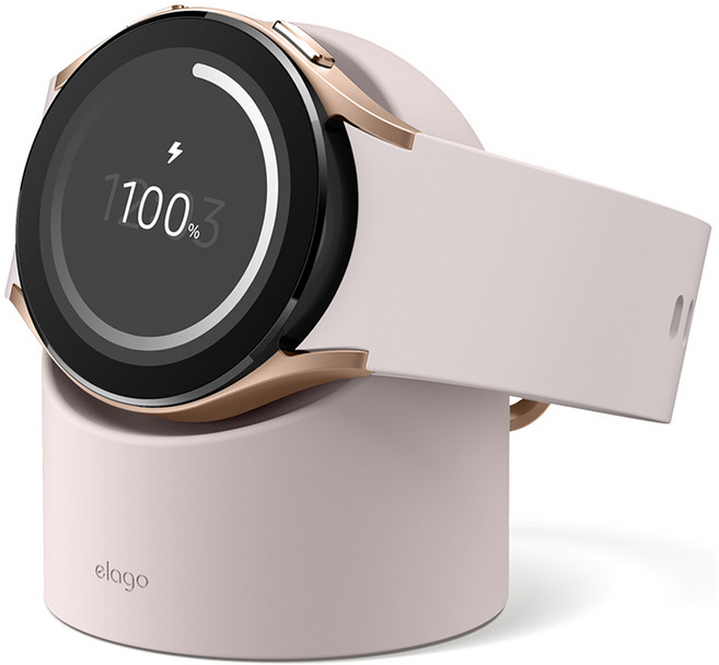 엘라고 GW2 갤럭시 워치 충전 거치대, 샌드핑크, 1개