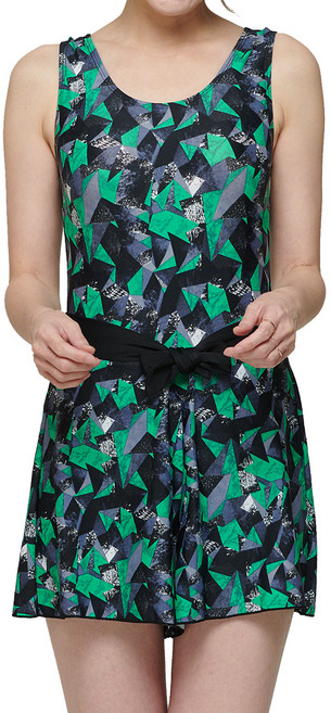 일리카이 여성용 크레타 원피스 수영복 + 랩스커트 세트