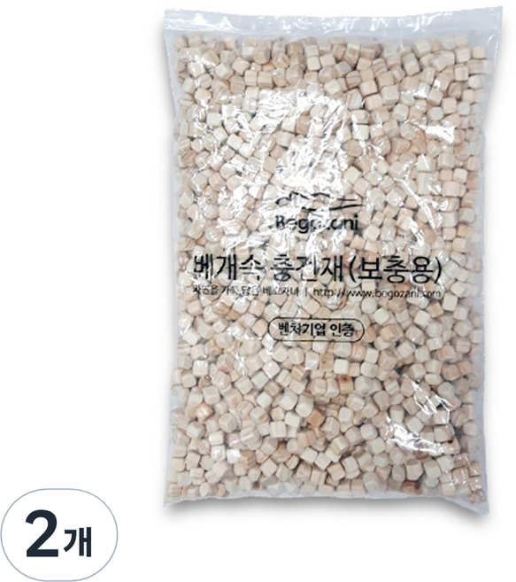 Begozani 扁柏方塊填充物 補充用, 單一顏色, 2個