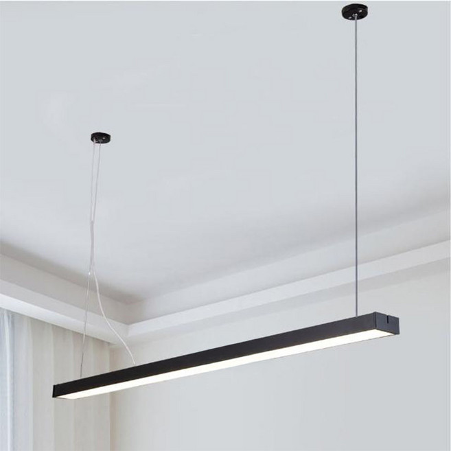 Honey Comb 北歐風簡約 LED 40W 辦公吊燈 黑色燈體, 自然光, 黑色, 1個