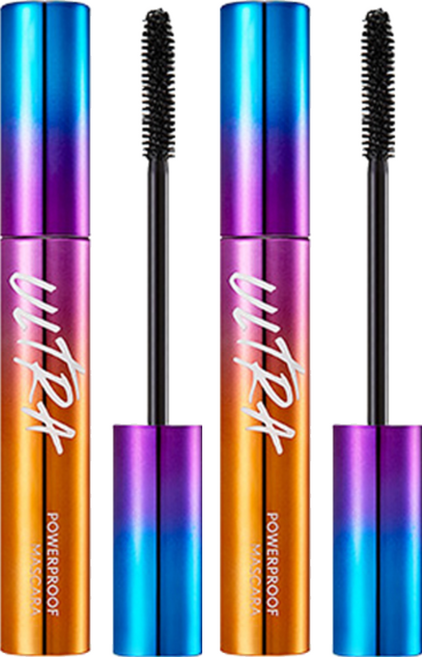 미샤 울트라 파워프루프 마스카라 8g, 컬 업 볼륨, 2개