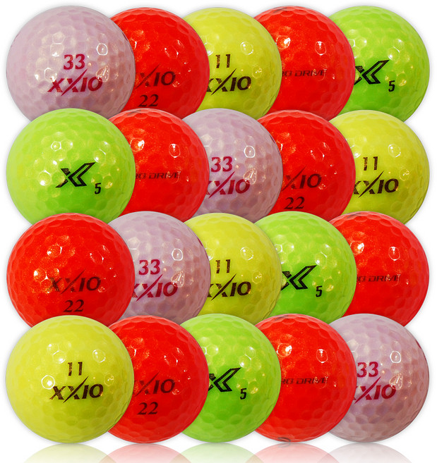던롭 젝시오 XXIO 로스트볼 2등급, 칼라혼합, 20개