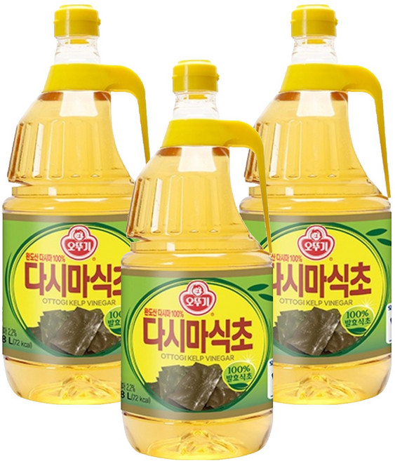 오뚜기 다시마식초, 1.8L, 3개
