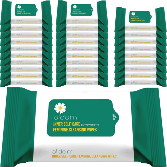 올담미인 여성 청결 물티슈 휴대형, 20매, 30개