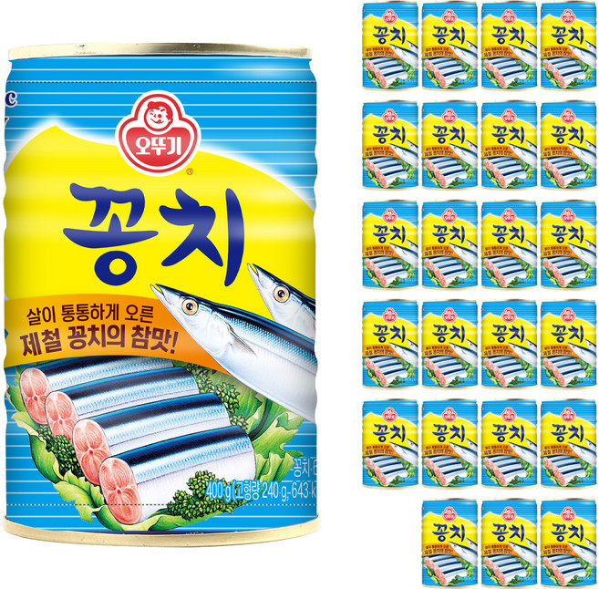 오뚜기 꽁치 캔, 400g, 24개