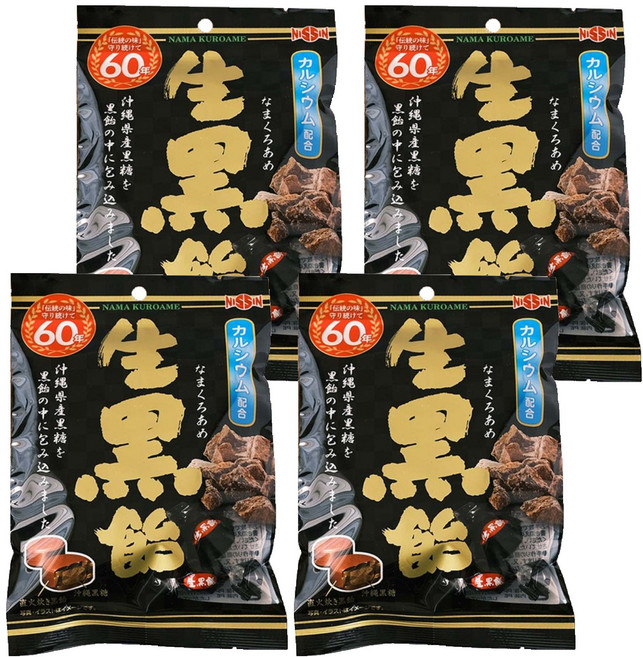 니씬 흑설탕 사탕, 105g, 4개