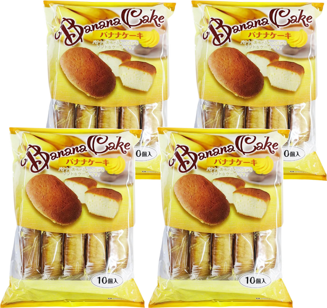 Shiawasedou 幸堂 香蕉蛋糕 10個裝, 4個, 185g