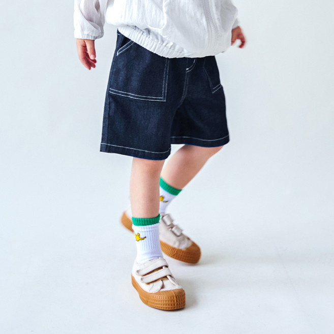 Walton Kids 兒童鬆緊帶牛仔短褲