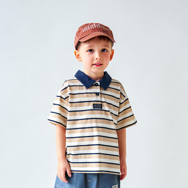 WALTONKIDS 兒童柔軟多色領T恤