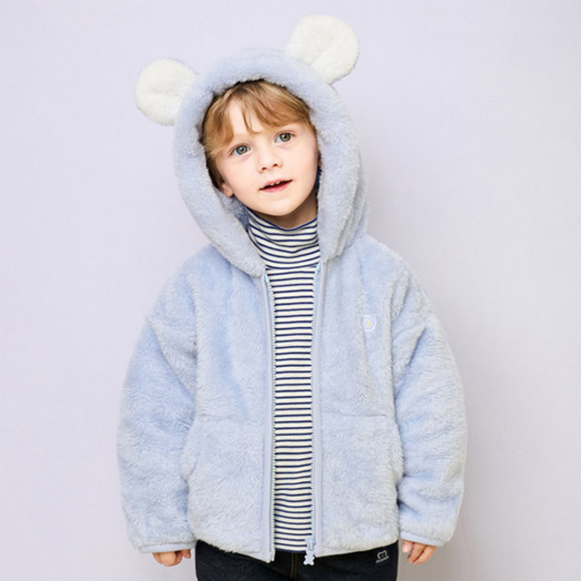 젤리스푼 아동용 곰돌이 양털 후드 점퍼