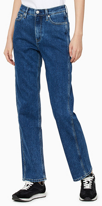 캘빈클라인 진 여성용 하이라이즈 스트레이트 데님팬츠 J216016