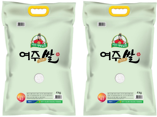 대왕님표 여주쌀 단아미, 4kg, 2개, 특등급