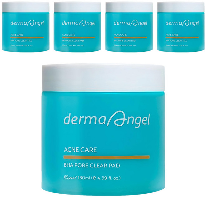 derma Angel 護妍天使 毛孔淨化爽膚棉 130ml, 65片, 5罐