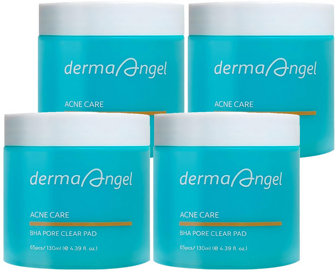 derma Angel 護妍天使 毛孔淨化爽膚棉 130ml, 65片, 4罐