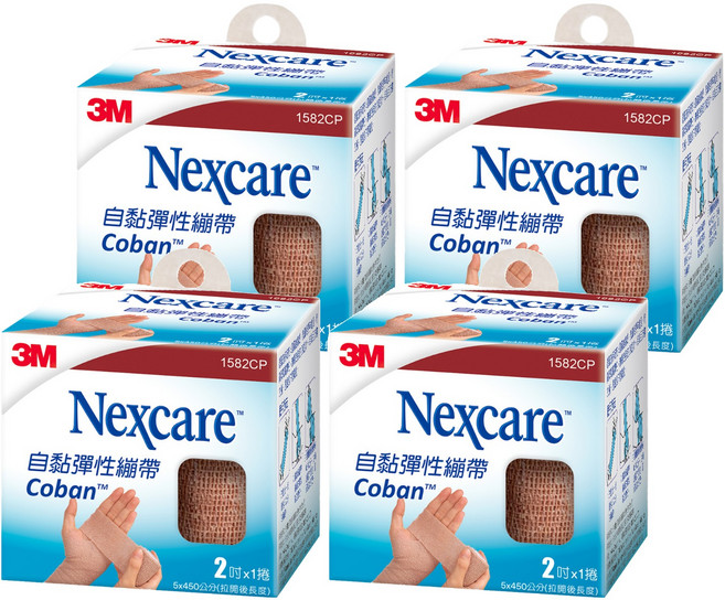 3M Nexcare 1582CP 自黏彈性繃帶, 1捲, 4盒