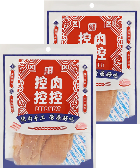 控肉控控 寵物肉乾 80g 純肉手工營養好吃, 蜜汁雞柳, 2包
