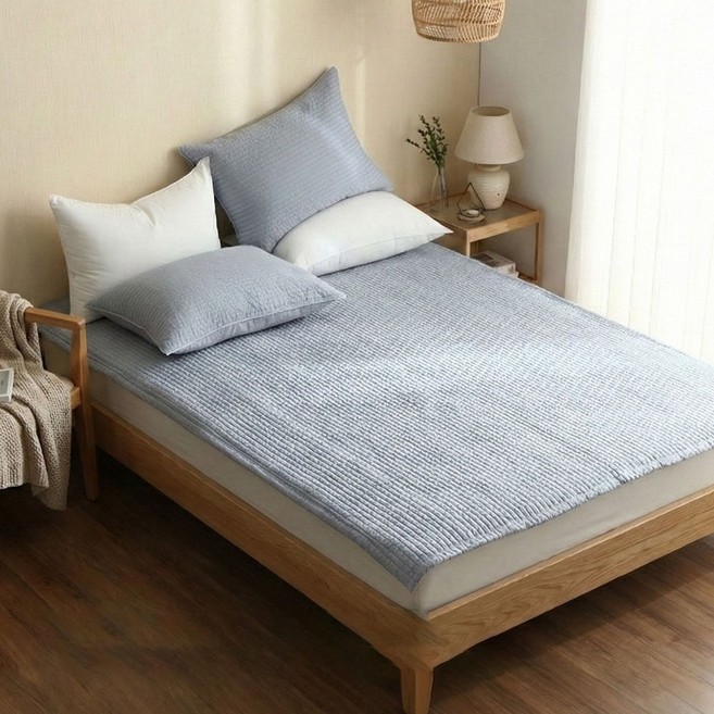 타카타카 폴 피그먼트 워싱 이불겸패드, 스카이