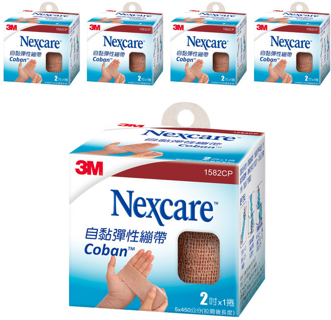 3M Nexcare 1582CP 自黏彈性繃帶, 1捲, 5盒