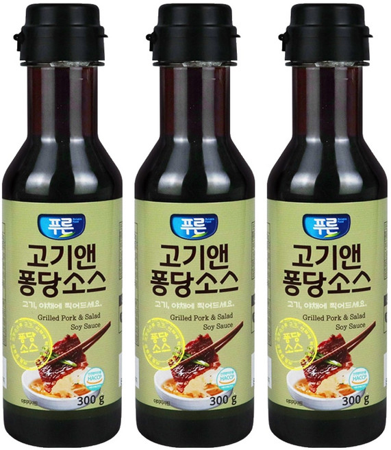 푸른식품 고기엔 퐁당 소스, 300g, 3개