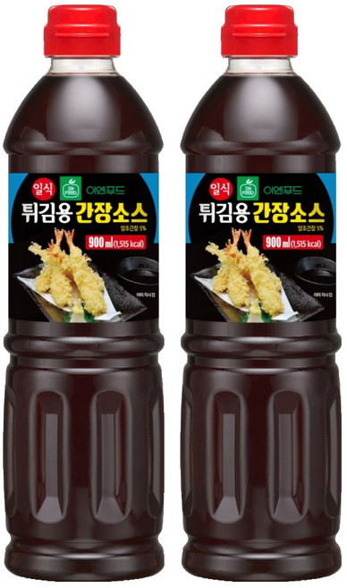 이엔 일식 튀김용 간장 소스, 900ml, 2개
