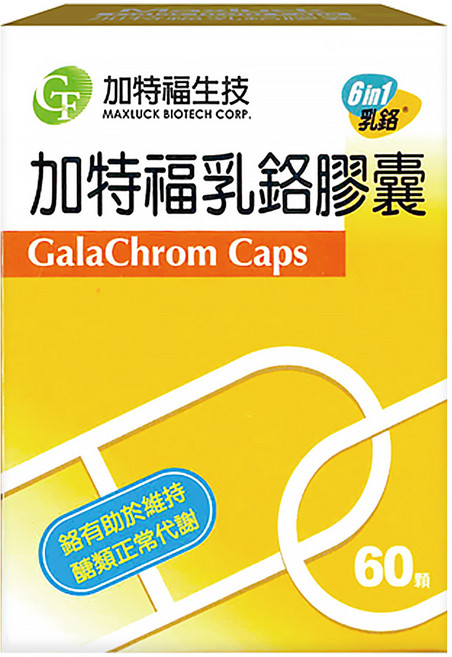 GT&F 加特福生技 乳鉻膠囊, 60顆, 0.4g, 1盒