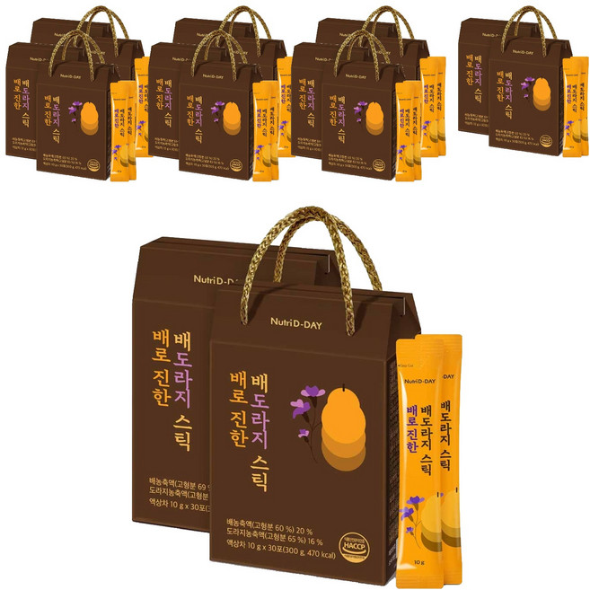 뉴트리디데이 배로 진한 배도라지 스틱 30p, 300g, 16개