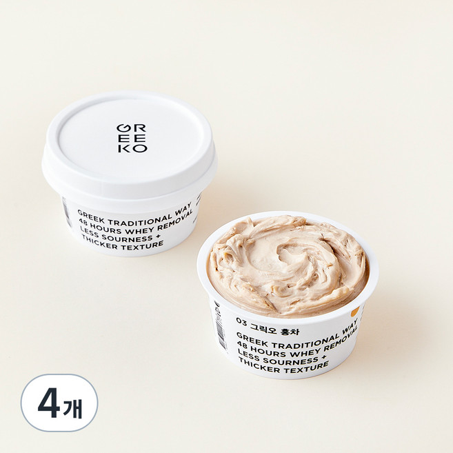 그릭오 홍차 그릭요거트, 100g, 4개