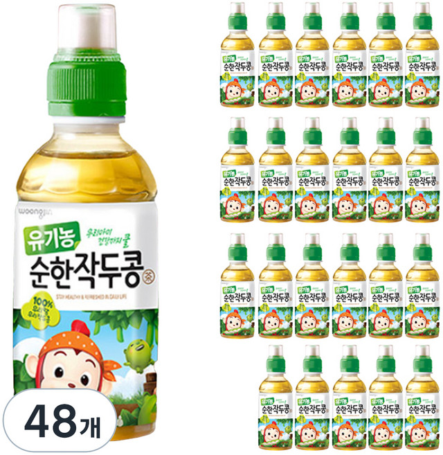웅진 유기농 순한작두콩, 200ml, 48개